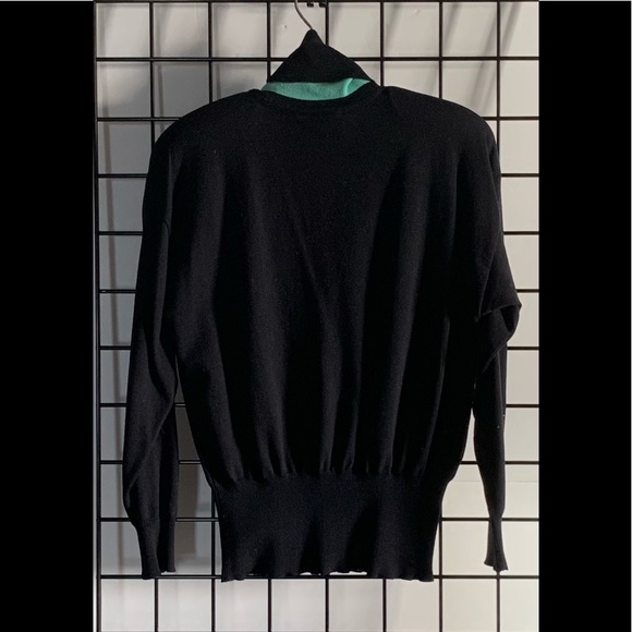 Vintage Escada Turtleneck Sweater with Multi-Color Sequin Detailing - Picture 3 of 3